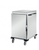 Armadio/carrello portateglie neutro in acciaio inox 18/10 AISI 304 - 9 teglie GN 1/1 - cm 55x78x115h
