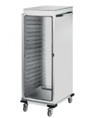 Armadio/carrello portateglie neutro in acciaio inox 18/10 AISI 304 - 18 teglie GN 1/1 - cm 53x78x187h