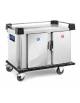 Carrello multiservice con piano inox senza sovrastruttura - ciclo mantenimento cook & serve, vani caldo/caldo - cm 127x77x104,5h