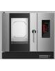Forno a gas combinato vapore con boiler ventilato N° 6 Teglie GN 1/1 con lavaggio automatico - Pannello TOUCH SCREEN