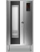 Forno a gas combinato misto vapore con boiler 20 teglie GN 1/1 programmabile con touch screen capacitivo - carrello incluso