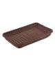 Cesto pane rettangolare in polipropilene colore Marrone - GN 1/4 - cm  24,4x16,2x6,5h
