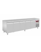 Tavolo refrigerato 5 sportelli cm 262,5x70x85h