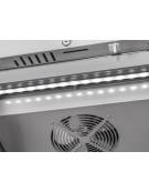 Armadio frigorifero inox 1 porta - Lt. 546 - Ventilato -2/+8°C - Tropicalizzato in Classe A - Guide stampate -cm 70x85x204,5h