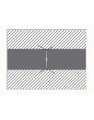 Altalena certificata in metallo 1 posto, per bambini da 3 a 8 anni - Sedile pianio - cm 270x160x242h