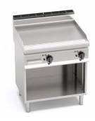 FRY TOP ELETTRICO DOPPIO LISCIO SU VANO APERTO CM 80x71.4x90h  - POTENZA kW 9,6
