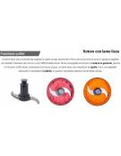 Combinato cutter tagliaverdure professionale con vasca da Lt 4,4 - Potenza 1.100 W - Con velocità variabile
