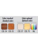 Vetrina espositiva verticale refrigerata in legno colore noce con ripiani in cristallo mm 700x730x1850h