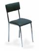 SEDIA DA ATTESA CON SEDUTA E SCHIENALE IN LAMINATO E STRUTTURA IN ALLUMINIO - seduta cm 40x40x45h