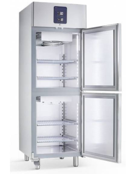 Armadio Combinato Refrigerato GN 2/1 in Acciaio Inox a doppia temperatura (TN + TN) con 2 sportelli CM 71X80X203H Armadio Combinato Refrigerato GN 2/1 in Acciaio Inox a doppia temperatura (TN + TN) con 2 sportelli CM 71X80X203H