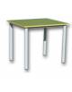 BANCO TAVOLO QUADRATO SENZA SOTTOPIANO - STRUTTURA Ø MM.40 - PIANO DA CM 60X60 - ALTEZZA CM 76 - GRANDEZZA 6
