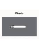 Scivolo in acciaio inox con scala di risalita in metallo - Altezza max caduta cm 150 - bambini da 3 a 8 anni - cm 280x51x235h