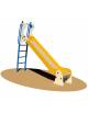 Scivolo in acciaio inox con scala di risalita in metallo - Altezza max caduta cm 150 - bambini da 3 a 8 anni - cm 280x51x235h
