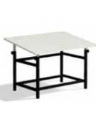 TAVOLO DA DISEGNO PIANO NOBILITATO BIANCO INCLINABILE CM 80X140 REGOLABILE IN ALTEZZA - CONFORME AI CAM