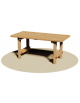 Tavolo per bambini in legno da esterno cm 120x60x54h - Certificato in conformità delle Norme Europee EN 1176