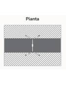 Altalena inclusiva certificata in metallo a 1 posto - sedile a orsetto - Da interrare o da tassellare - cm 286x201x280h