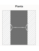 Altalena in legno 2 posti - Sedili a gabbia in gomma - Trave superiore in legno - cm 155x345x225h