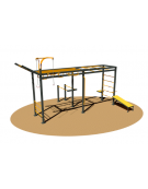 Stazione CALISTHENICS fitness in acciaio zincato - cm 580x295x327h