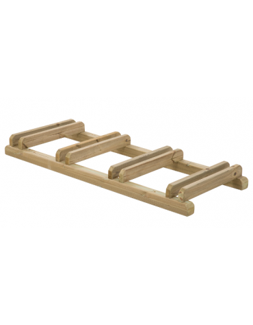 Portabici in legno di pino nordico 4 posti  / Rastrelliera per bici - dimensioni cm 149x59x14h