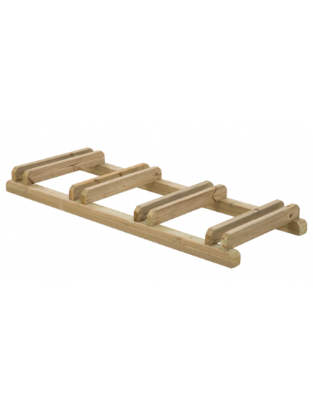 Portabici in legno di pino nordico 4 posti  / Rastrelliera per bici - dimensioni cm 149x59x14h