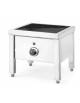 Fornellone elettrico professionale ad induzione 1 Fuoco piastra cm 34x34 da 5 Kw - Trifase - cm 40x40x38h