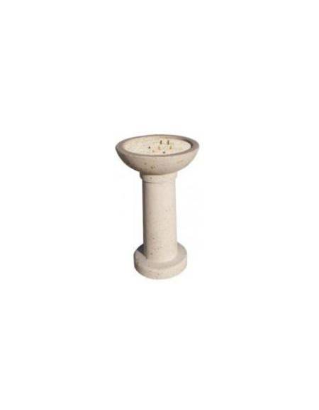 POSACENERE IN GRANIGLIA DI MARMO SABBIATO PER ESTERNO - COLORI A SCELTA - cm Ø52x92h - Conforme ai CAM