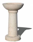 POSACENERE IN GRANIGLIA DI MARMO SABBIATO PER ESTERNO - COLORI A SCELTA - cm Ø52x92h - Conforme ai CAM