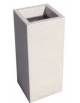 CENERIERA RETTANGOLARE IN CALCESTRUZZO COLORE GRIGIO SABBIATO PER ESTERNO - CM 35x35x70h - Conforme ai CAM