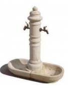 FONTANA DOPPIA IN GRANIGLIA DI MARMO LEVIGATO E TRATTAMENTO ANTIDEGRADO - COLORI A SCELTA - cm 105x45x121h - Conforme ai CAM