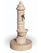 FONTANA IN GRANIGLIA DI MARMO LEVIGATO E TRATTAMENTO ANTIDEGRADO - COLORI A SCELTA - PER ESTERNO - cm Ø59x121h - Conforme CAM