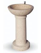 FONTANA IN GRANIGLIA DI MARMO LEVIGATO E TRATTAMENTO ANTIDEGRADO - COLORI A SCELTA - RUBINETTO - cm Ø52x92h - Conforme ai CAM