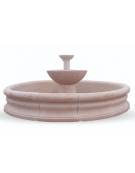 FONTANA DECORATIVA PER PIAZZE O VILLE IN GRANIGLIA DI MARMO SABBIATO COLORI A SCELTA - CM Ø 400 - Conforme ai CAM