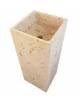 LAVANDINO A MURO PER ESTERNO IN CEMENTO COLORE GRIGIO TRAVERTINO - cm 41x41x90h - Conforme ai CAM