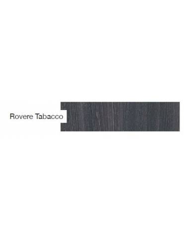 Carrello inox con 2 ripiani in nobilitato - colore Rovere Tabacco - cm 101x52x95h