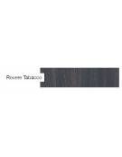 Carrello inox con 4 ripiani in nobilitato - colore Rovere Tabacco - cm 101x52x137h