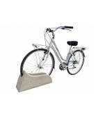 Portabici 1 posto in cemento calcestruzzo - colore Bianco pietra - cm 60x20x30h - Conforme ai CAM