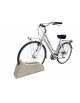 Portabici 1 posto in cemento calcestruzzo - colore Bianco travertino - cm 60x20x30h - Conforme ai CAM
