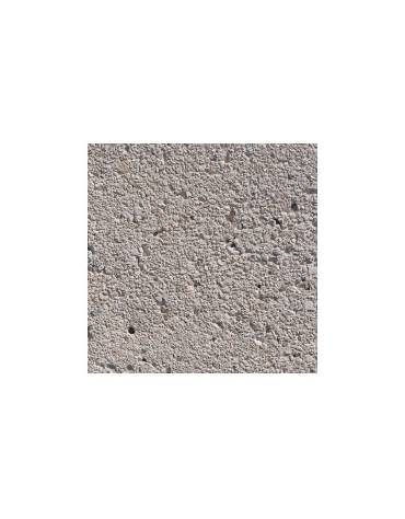 Dissuasore traffico in cemento BOMBATO - colore Bianco sabbiato - con fascia alluminio - cm Ø 50x75h