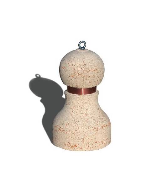 Dissuasore traffico stradale in graniglia di marmo sabbiato - colore a scelta - fascia in alluminio - cm Ø50x75h - Conforme Cam