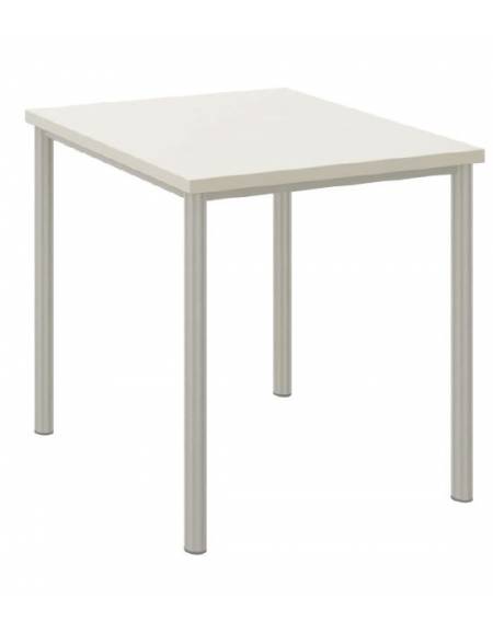 BANCO TAVOLO QUADRATO SENZA SOTTOPIANO - STRUTTURA Ø MM.40 - PIANO DA CM  60X60 - ALTEZZA CM 76 - GRANDEZZA 6 