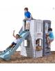 Villa casetta gioco a due piani per bambini dai 4 agli 8 anni -CONFORME UNI EN 71-8 - DIMENSIONI CM 270X123X210H