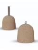 Dissuasore traffico in cemento a panettone da Kg 90 - colore Grigio sabbiato - cm Ø40x45h - Conforme ai CAM
