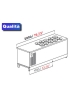 Banco N° 10+10 Pozzetti gelati - VENTILATO ( Carapine escluse) - cm 200x63x115h