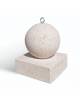 DISSUASORE VERTICALE BASSO SFERICO IN CEMENTO CON BASE - COLORE GRIGIO PIETRA - CM 40x40x50h - Conforme ai CAM