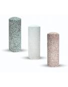 Dissuasore stradale cilindrico in graniglia di marmo sabbiato - colore a scelta - Diametro cm 35 ed altezza cm 60