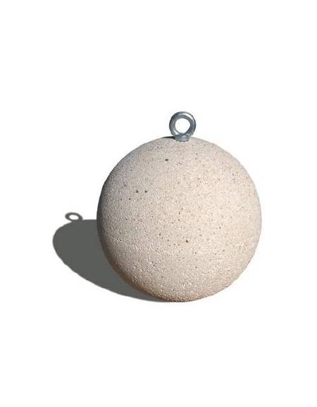 Dissuasore traffico stradale Sferico tondo in graniglia di marmo sabbiato - cm Ø36x36h - colore a scelta - CAM