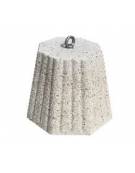 Dissuasore traffico stradale ottagonale in cemento - colore Grigio pietra - cm 55x55x45h