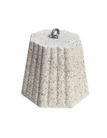 Dissuasore traffico stradale ottagonale in graniglia di marmo sabbiato - colore a scelta - cm 55x55x45h
