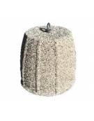 Dissuasore traffico stradale bombato in graniglia di marmo levigato e antidegrado - colore a scelta - cm Ø 46x50h - CAM