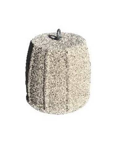 Dissuasore traffico stradale bombato in graniglia di marmo levigato e antidegrado - colore a scelta - cm Ø 50x46h